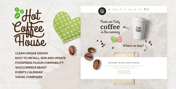 Hot Coffee | Coffee Shop, Farm & Cafe WordPress Theme