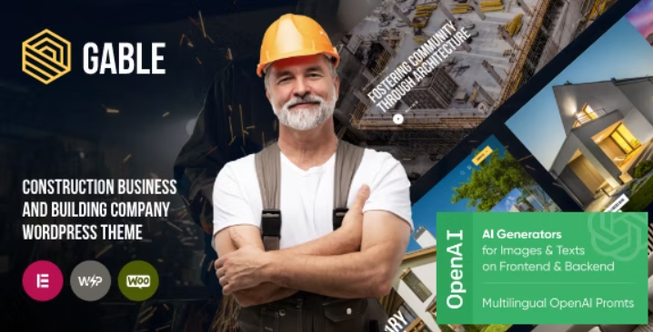 Gable – Construction & Building WordPress Theme