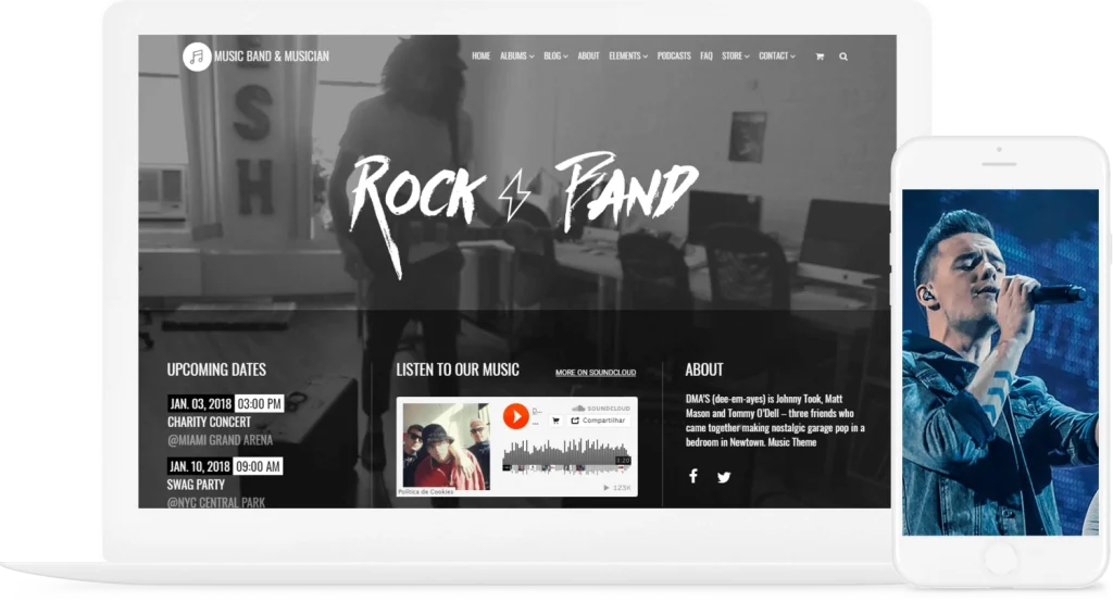 VisualModo – Music WordPress Theme