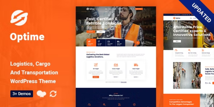Optime – Logistics & Transportation WordPress Theme