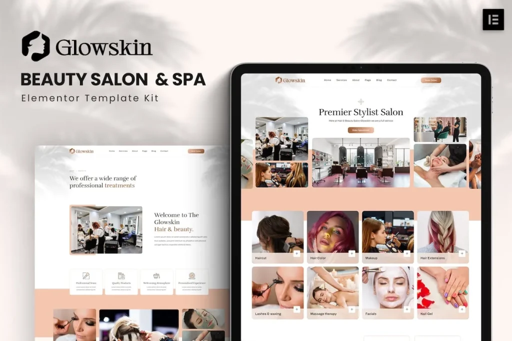 Glowskin – Beauty Salon & Spa Elementor Template
