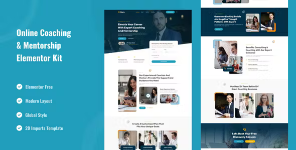 Goro Online Coaching Elementor Template Kit