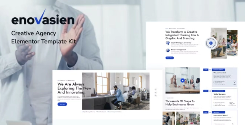 Enovasien – Creative Agency Elementor Template