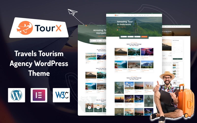 TourX – Travels Tourism Agency WordPress Theme