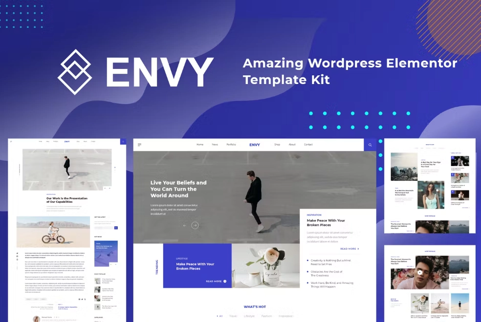 Envy – News Magazine Elementor Template