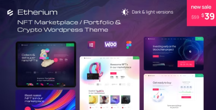 Etherium | NFT Marketplace & Crypto WordPress Theme