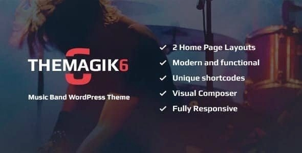 The Magic – Music Band & Musician Artist WordPress Theme