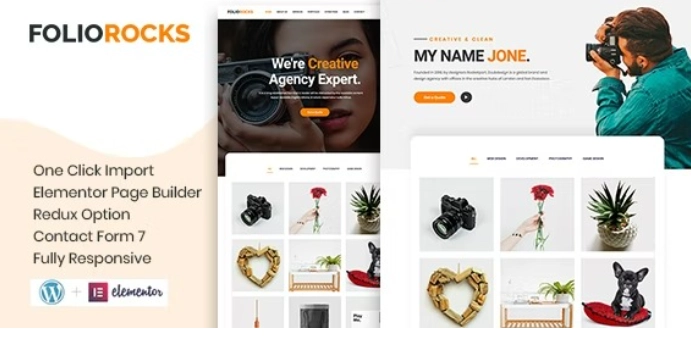Foliorocks – Minimal Portfolio WordPress Theme
