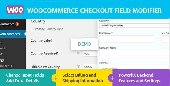 WooCommerce Checkout Field Modifier