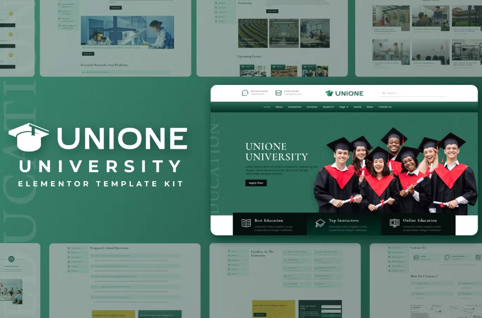 Unione – University Elementor Template