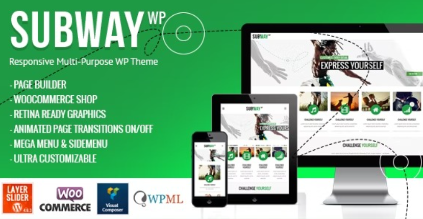 Subway – Responsive Multi-Purpose WordPress Theme