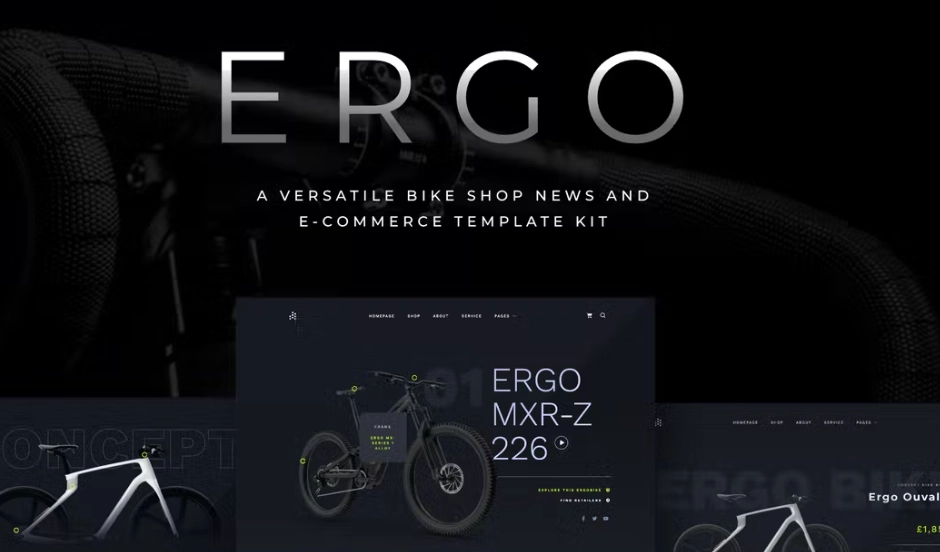 ERGO – Bike & Cycling WooCommerce Elementor Template