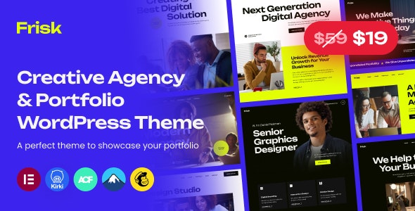 Frisk – Creative Agency & Portfolio WordPress Theme