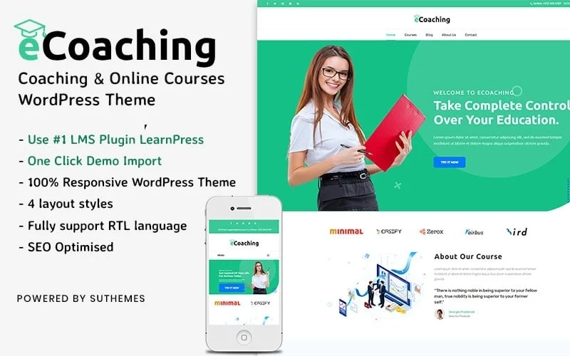 eCoaching – Coaching & Online Courses WordPress Theme