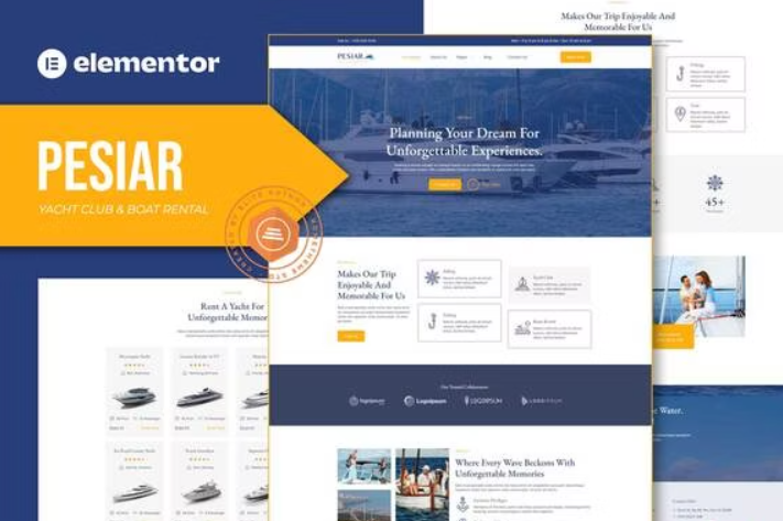 Pesiar – Yacht Club & Boat Rental Elementor Template