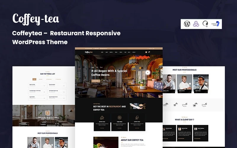 Coffeytea – Restaurant Responsive WordPress Theme