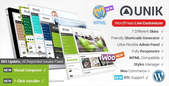 Unik – Responsive Multi-Purpose Theme