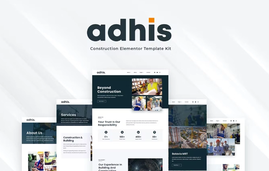 Adhis – Construction Elementor Template