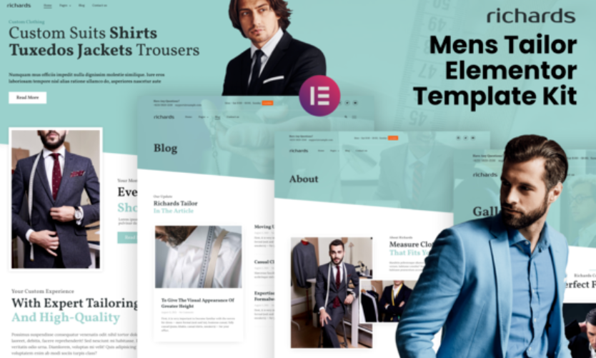 Richards – Men’s Tailor Elementor Template