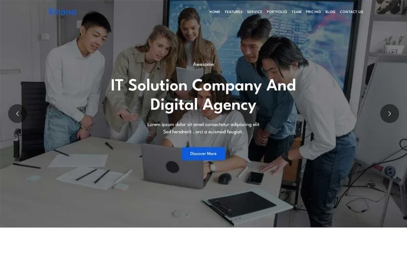 Kirana – IT Solution Landing Page WordPress Theme