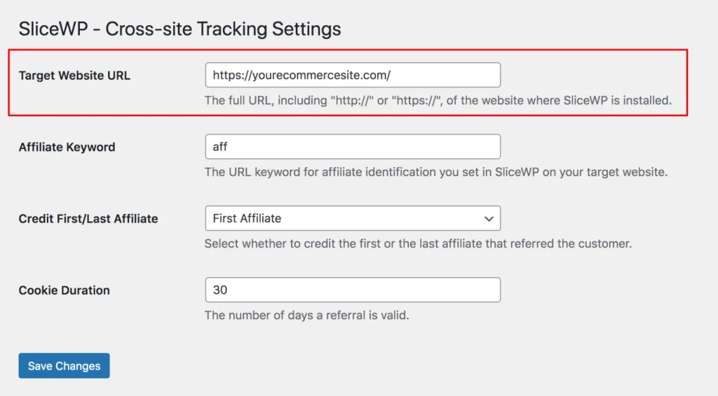 SliceWP Add-On – Cross Site Tracking