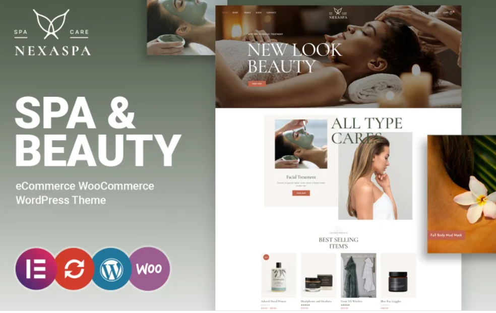 Nexaspa – Spa, Cosmetic and Beauty WooCommerce Theme