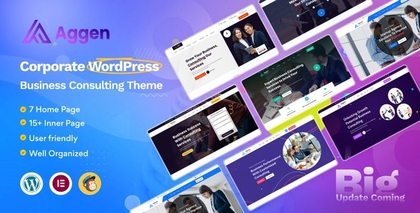 Aggen – Business Consulting WordPress Theme