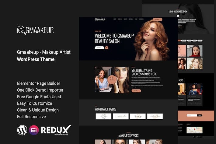 Gmaakeup – Makeup Artist WordPress Theme