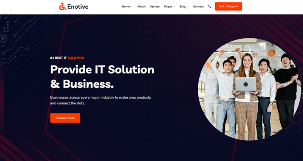 Enotive – IT Solutions and Business WordPress Theme