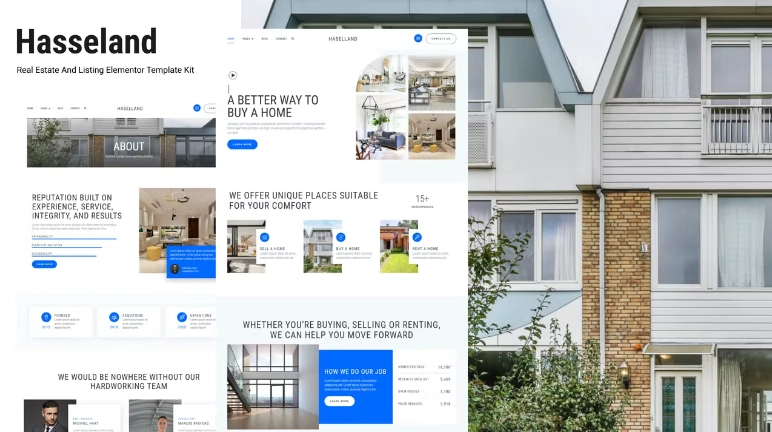 Hasseland – Real Estate Listing Elementor Template