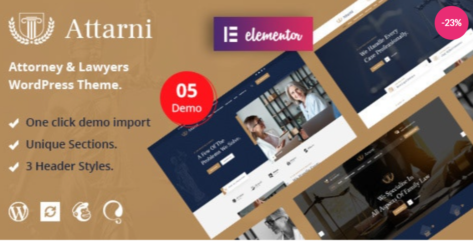 Attarni – Attorney & Lawyers WordPress Theme