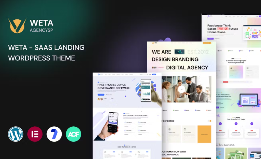 WETA – SaaS Landing WordPress Theme