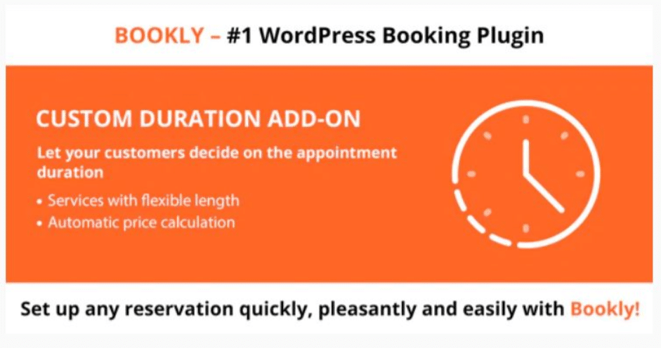 Bookly Custom Duration (Add-on)