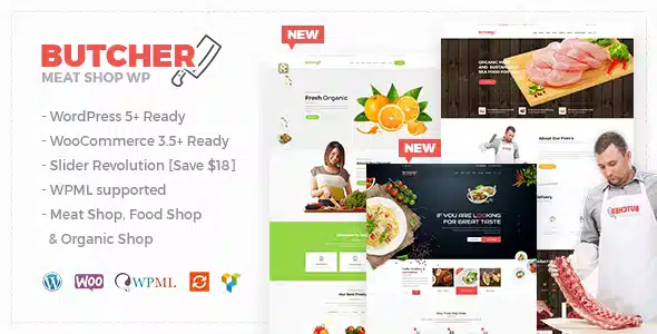 Butcher Meat Shop WooCommerce Theme