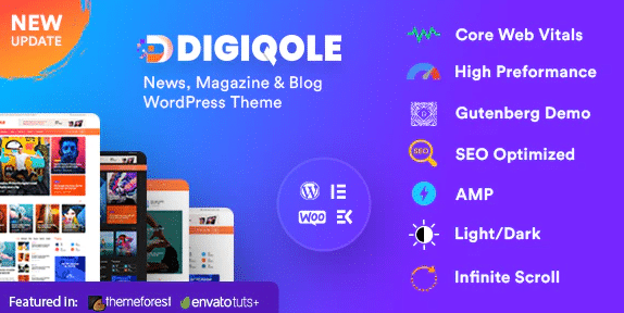 Digiqole News Magazine WordPress Theme