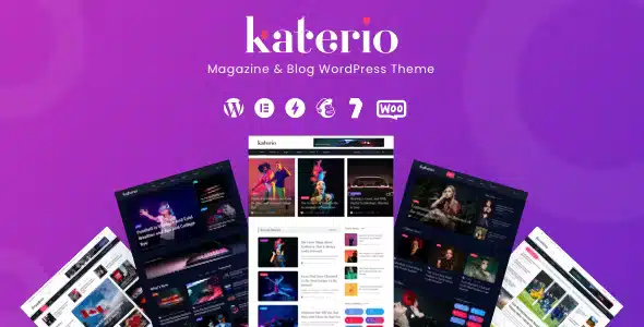 Katerio Magazine and Blog WordPress Theme