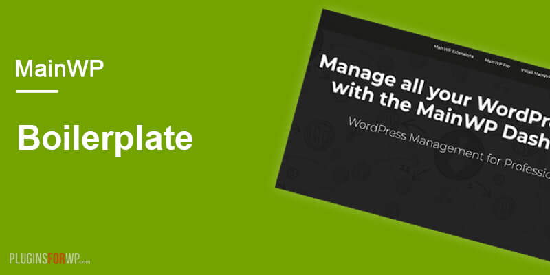 MainWP Boilerplate Extension