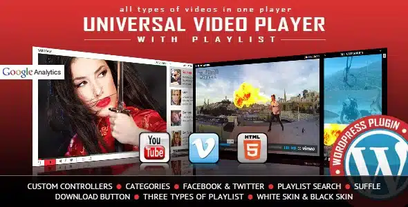 Universal Video Player – WordPress Plugin