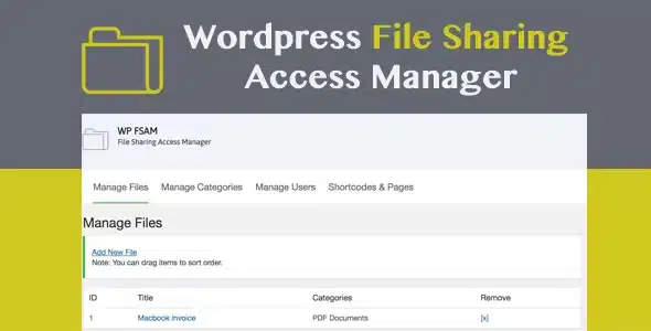 WP FSAM – File Sharing Access Manager