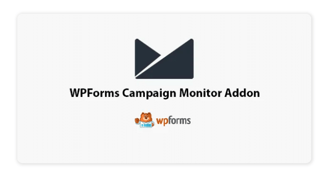 WPForms Campaign Monitor Addon