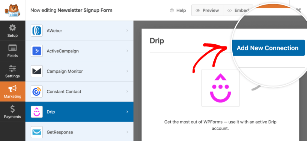 WPForms Drip Addon