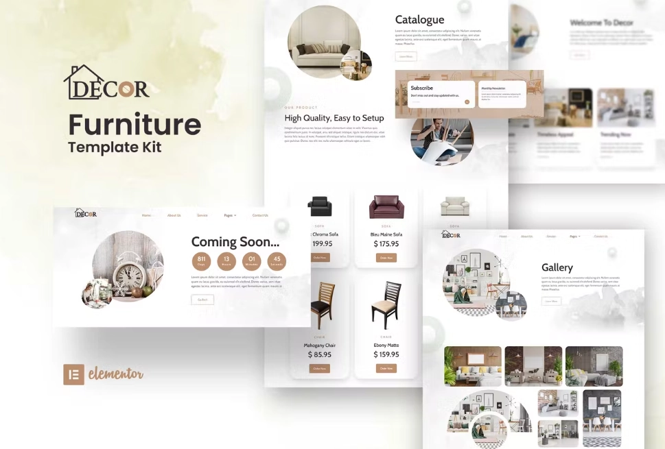 Decor – Furniture & Interior Design Elementor Template