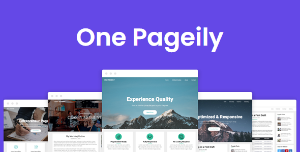 One Pageily Superb Themes