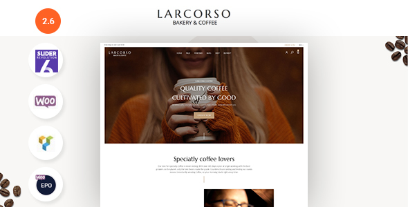 Larcorso – Coffee Shop WooCommerce Theme