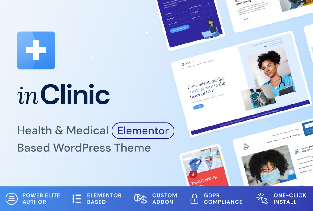 InClinic – Healthcare & Medical WordPress Theme