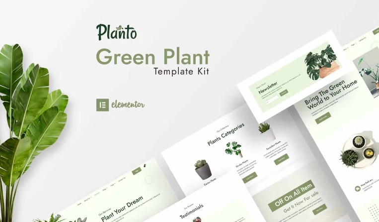 Planto – Green Elementor Template