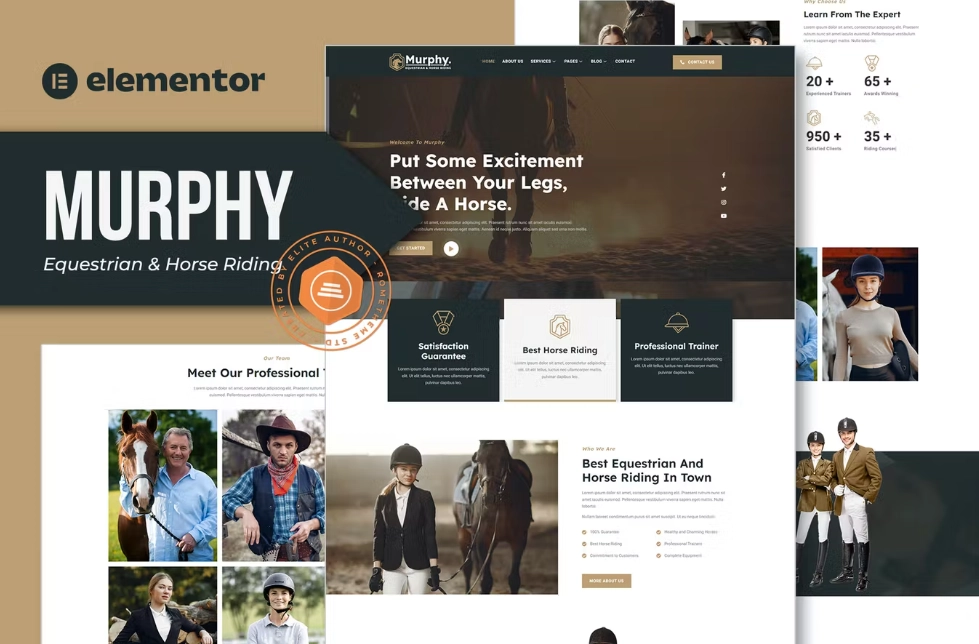 Murphy – Equestrian & Horse Riding Elementor Template