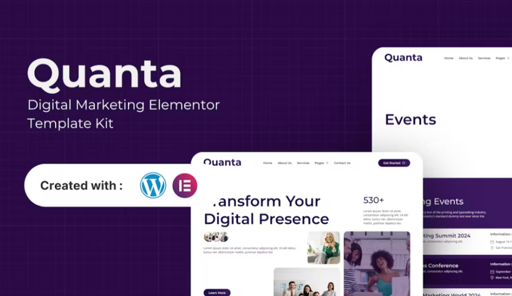 Quanta – Digital Marketing Elementor Template