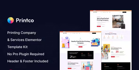 Printco Printing Services Elementor Template Kit