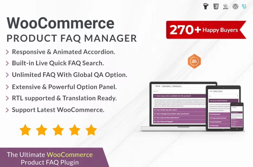 WooCommerce Product Faq Manager